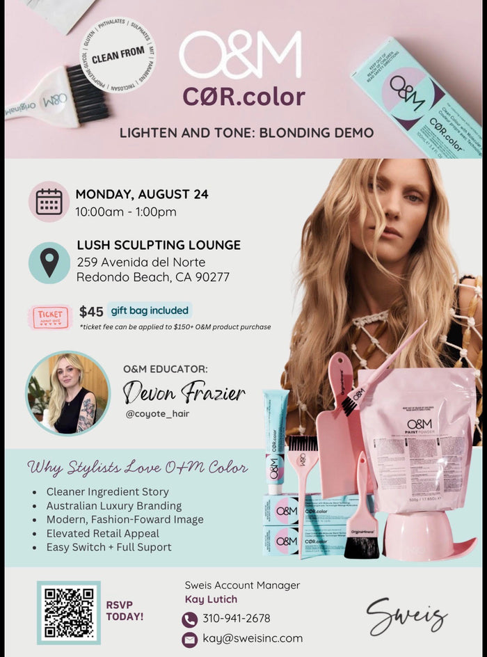 O&M CØR.color - Lighten and Tone: Blonding Demo